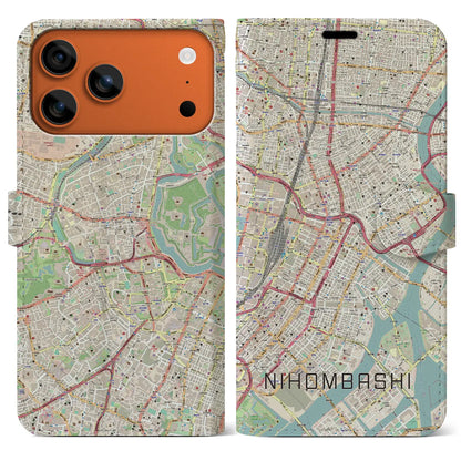 【日本橋（東京都）】地図柄iPhoneケース（手帳タイプ）