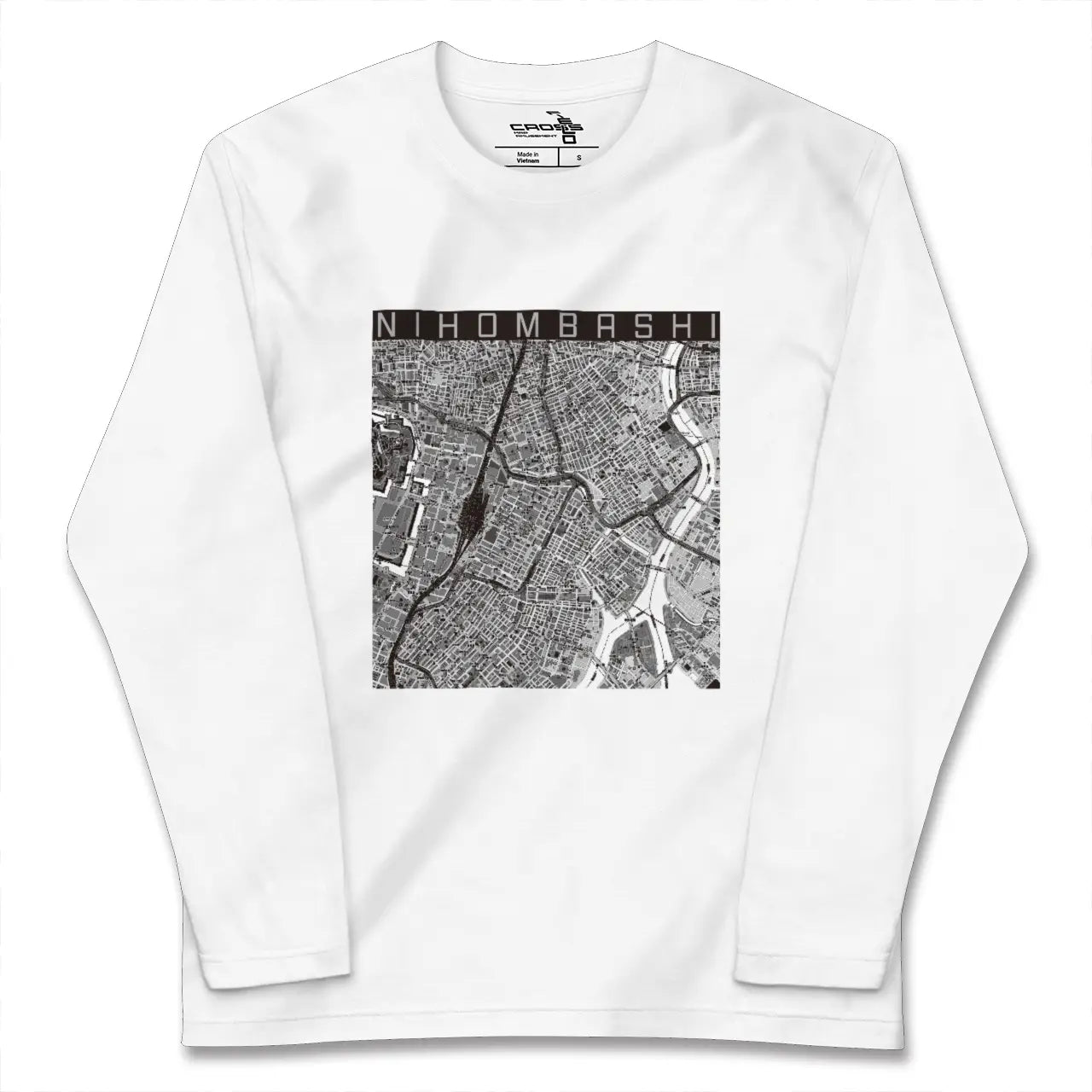 【日本橋（東京都）】地図柄ロングスリーブTシャツ
