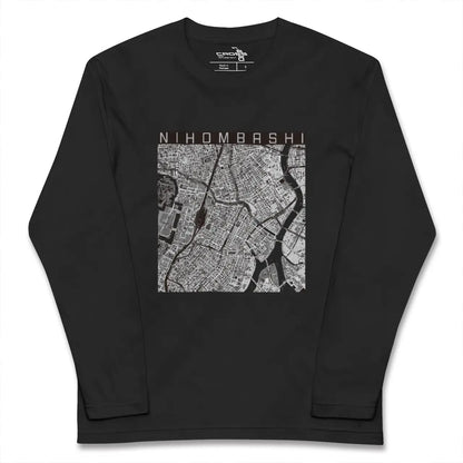 【日本橋（東京都）】地図柄ロングスリーブTシャツ