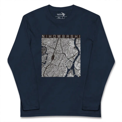 【日本橋（東京都）】地図柄ロングスリーブTシャツ