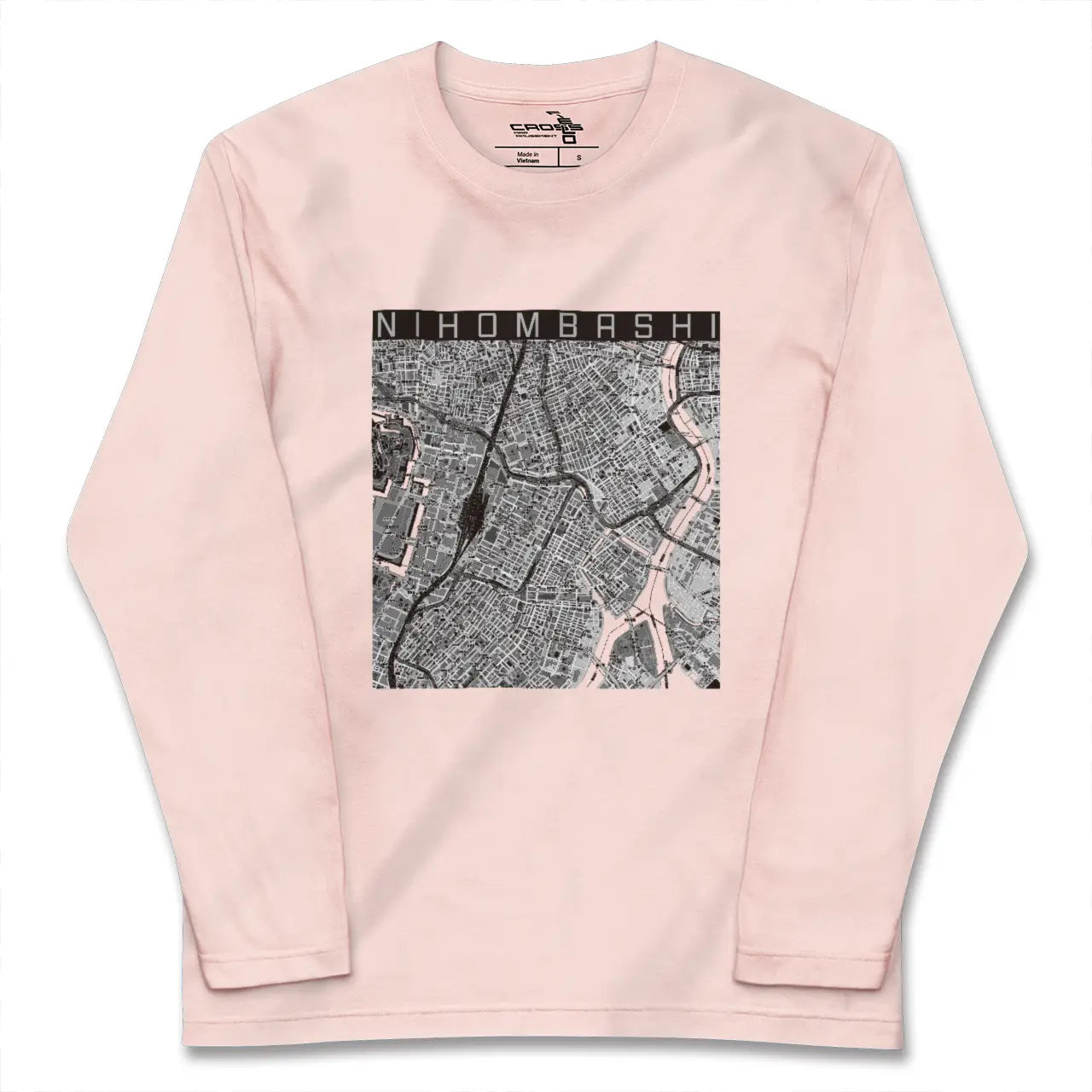 【日本橋（東京都）】地図柄ロングスリーブTシャツ