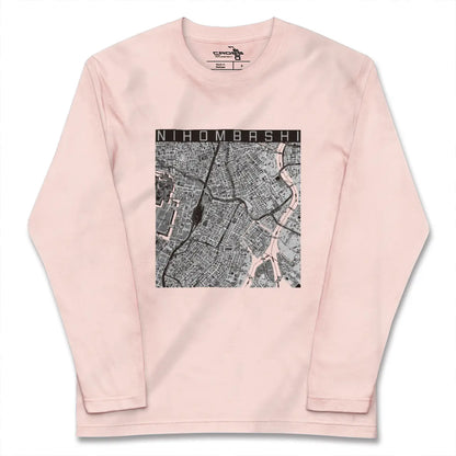 【日本橋（東京都）】地図柄ロングスリーブTシャツ