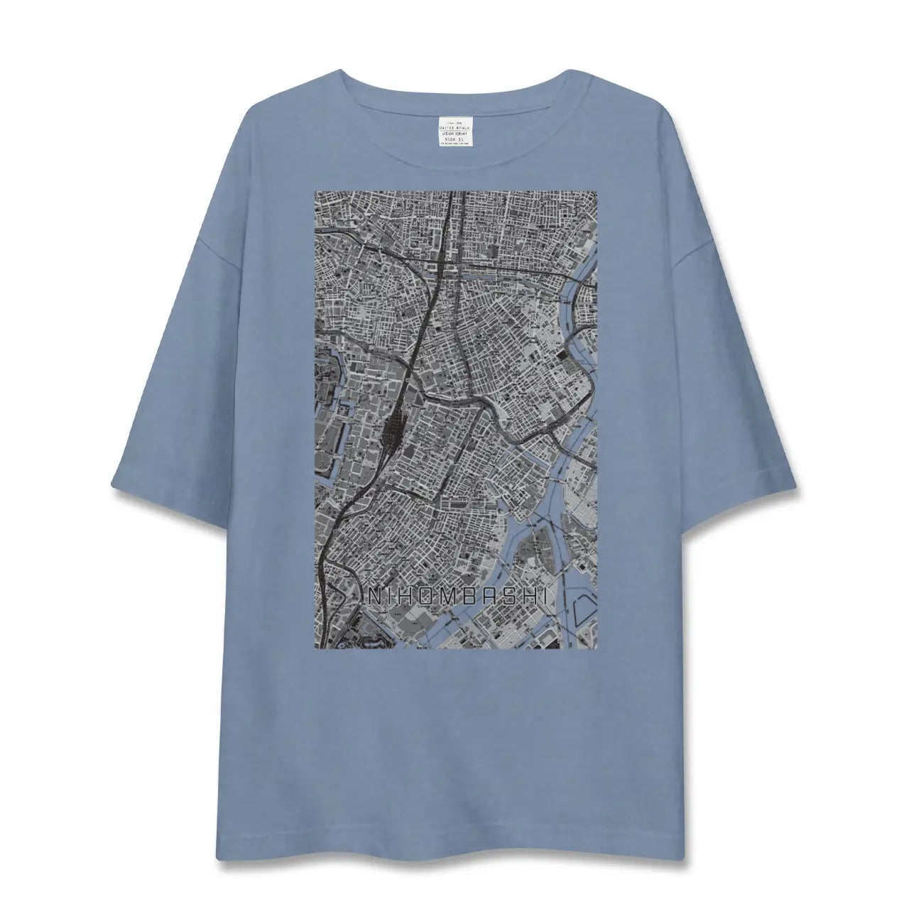 【日本橋（東京都）】地図柄ビッグシルエットTシャツ