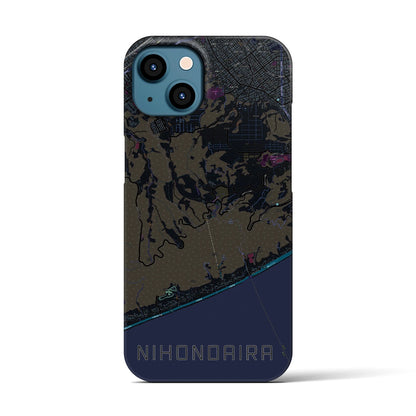 【日本平（静岡県）】地図柄iPhoneケース（バックカバータイプ）