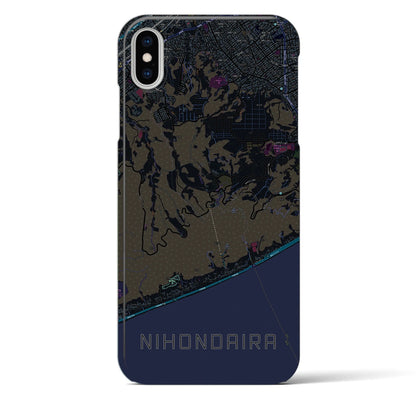 【日本平（静岡県）】地図柄iPhoneケース（バックカバータイプ）