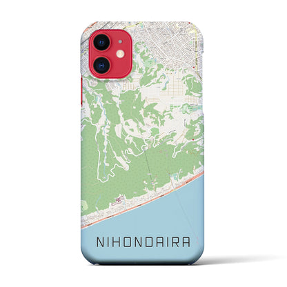 【日本平（静岡県）】地図柄iPhoneケース（バックカバータイプ）