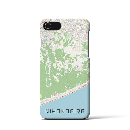 【日本平（静岡県）】地図柄iPhoneケース（バックカバータイプ）