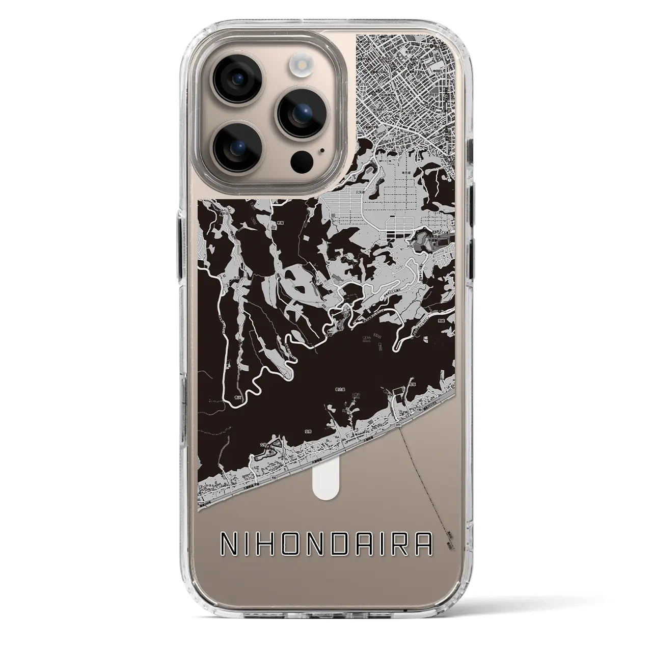 【日本平（静岡県）】地図柄iPhoneケース（MagSafeタイプ）