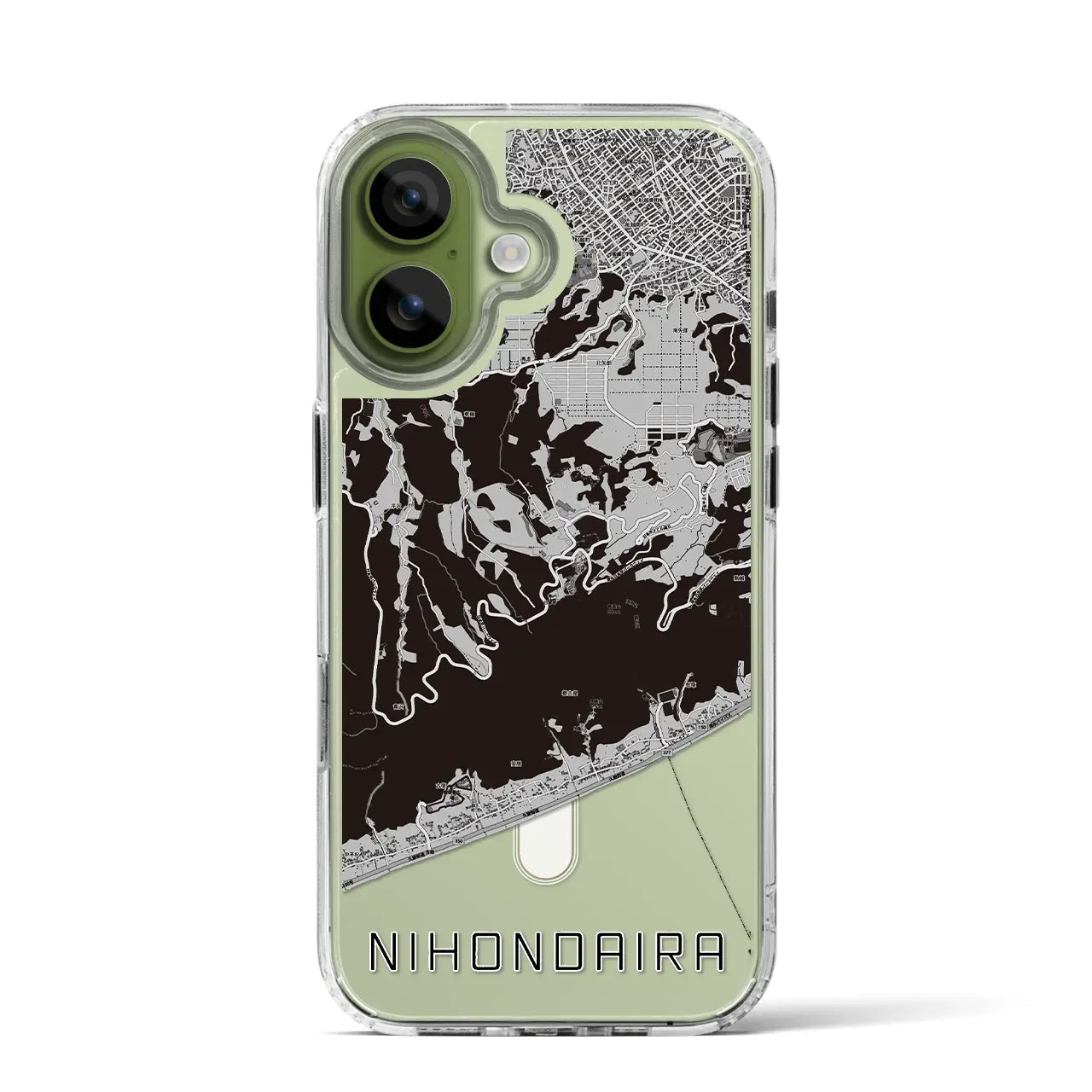 【日本平（静岡県）】地図柄iPhoneケース（MagSafeタイプ）