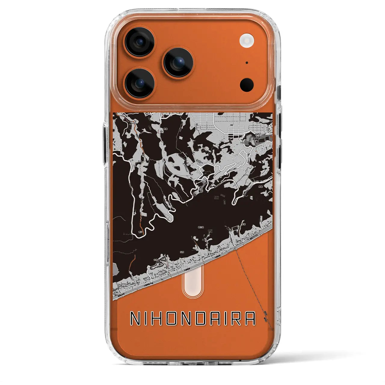 【日本平（静岡県）】地図柄iPhoneケース（MagSafeタイプ）