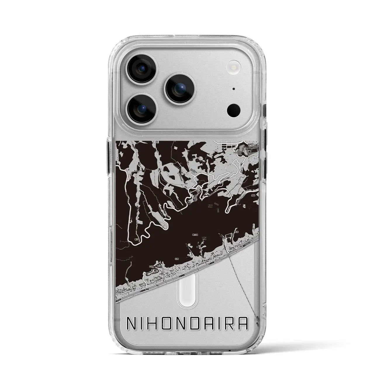 【日本平（静岡県）】地図柄iPhoneケース（MagSafeタイプ）