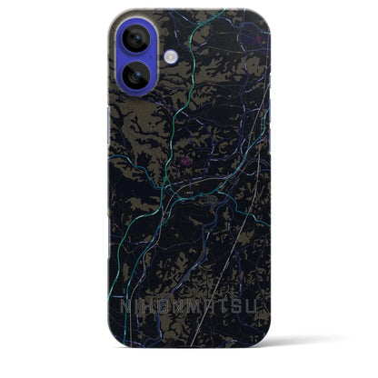 【二本松（福島県）】地図柄iPhoneケース（バックカバータイプ）