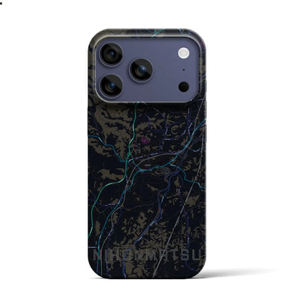 【二本松（福島県）】地図柄iPhoneケース（バックカバータイプ）