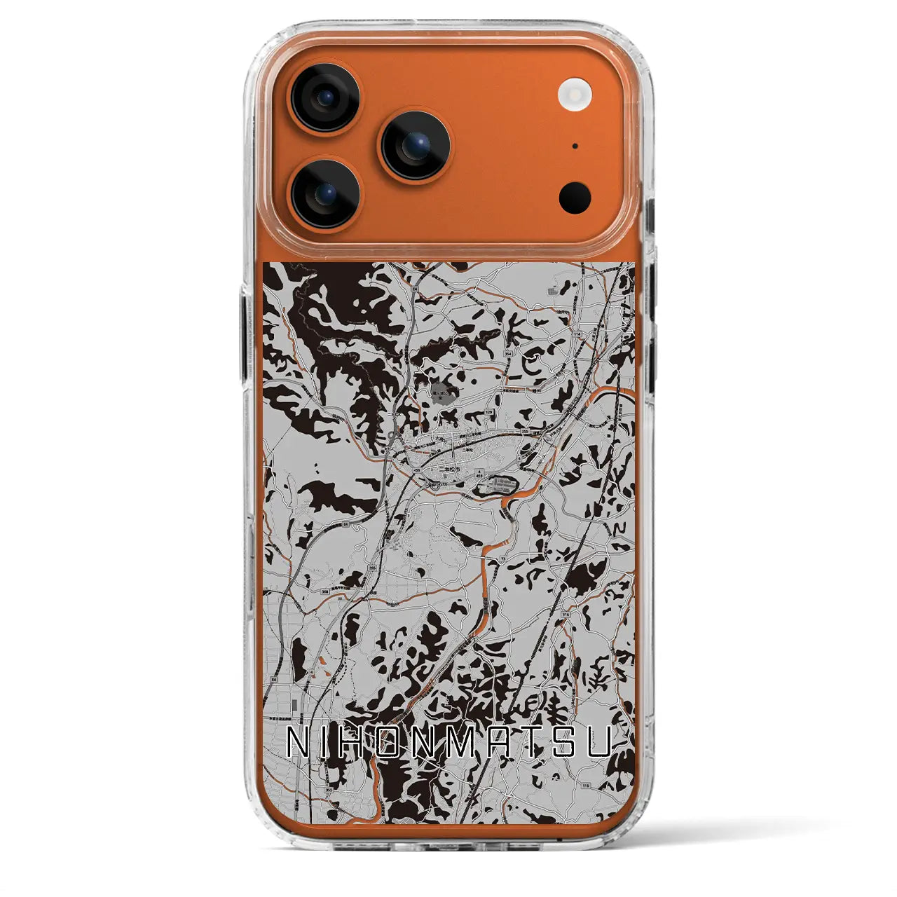 【二本松（福島県）】地図柄iPhoneケース（MagSafeタイプ）