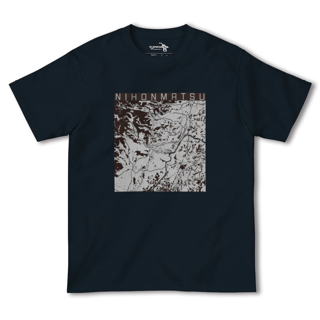 二本松(福島県)】地図柄ヘビーウェイトTシャツ – クロスフィールド 二本松(福島県)】地図柄ヘビーウェイトTシャツ – クロスフィールド