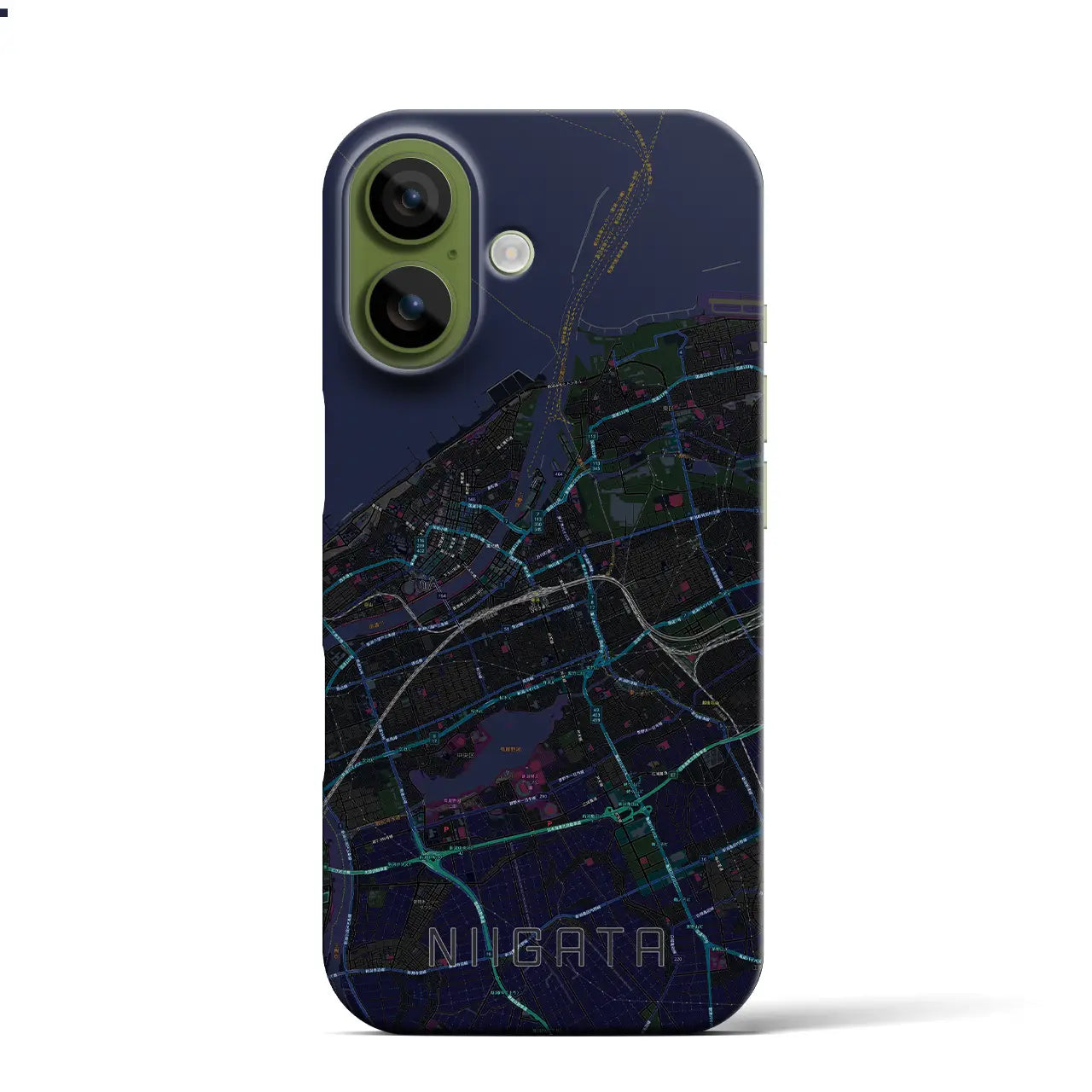 【新潟（新潟県）】地図柄iPhoneケース（バックカバータイプ）