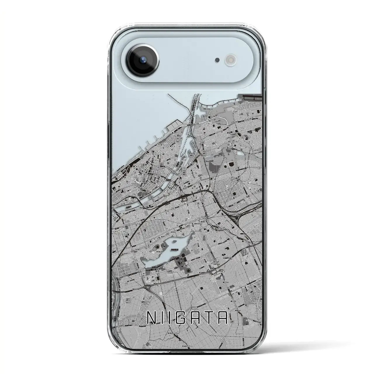 【新潟（新潟県）】地図柄iPhoneケース（クリアタイプ）