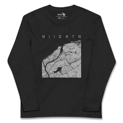【新潟（新潟県）】地図柄ロングスリーブTシャツ
