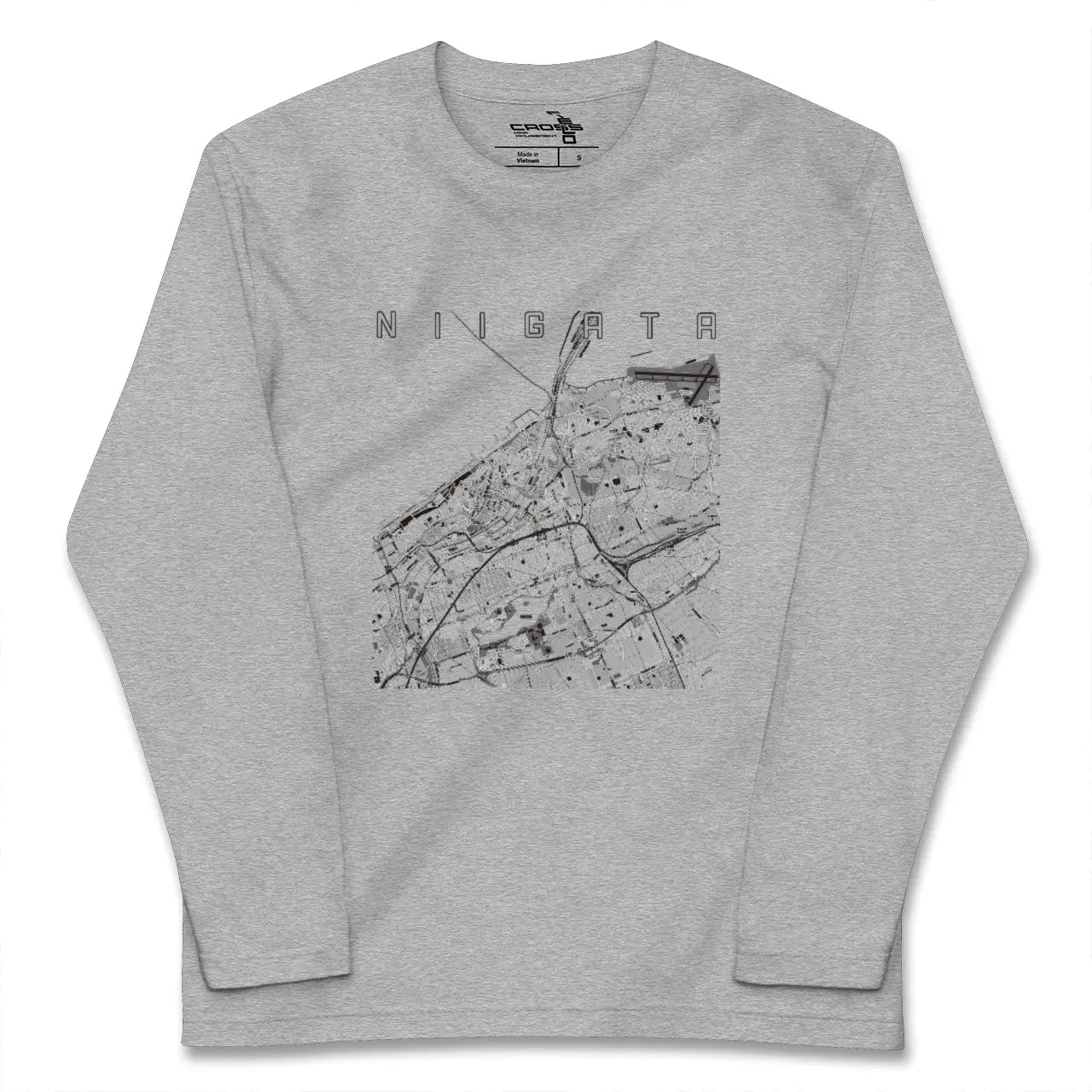 【新潟（新潟県）】地図柄ロングスリーブTシャツ