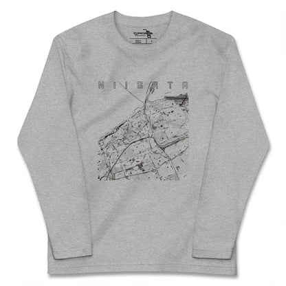 【新潟（新潟県）】地図柄ロングスリーブTシャツ
