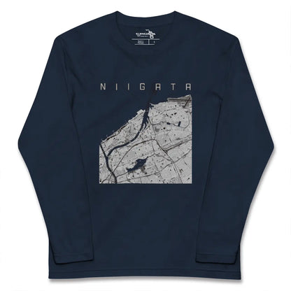 【新潟（新潟県）】地図柄ロングスリーブTシャツ