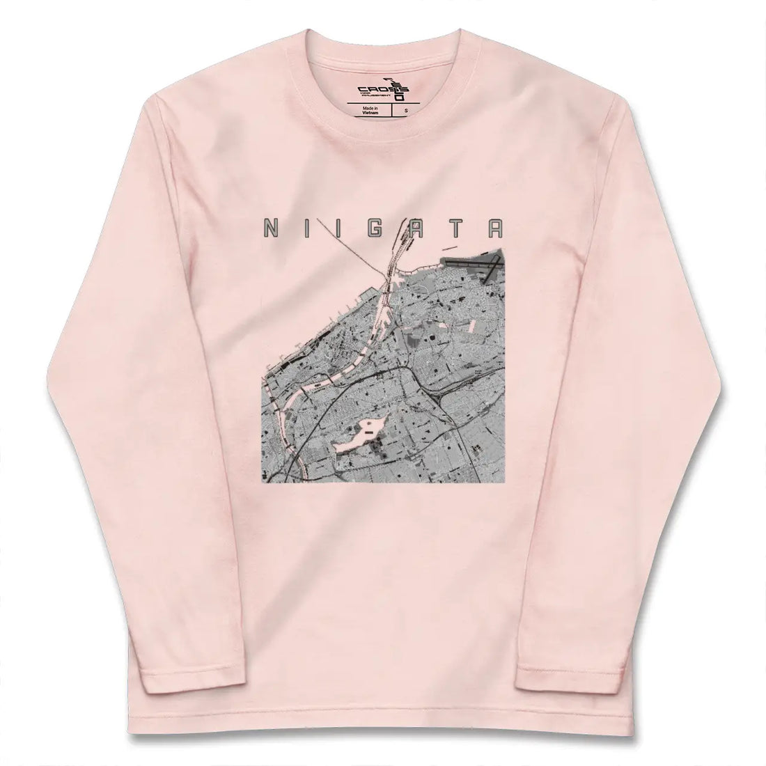 【新潟（新潟県）】地図柄ロングスリーブTシャツ