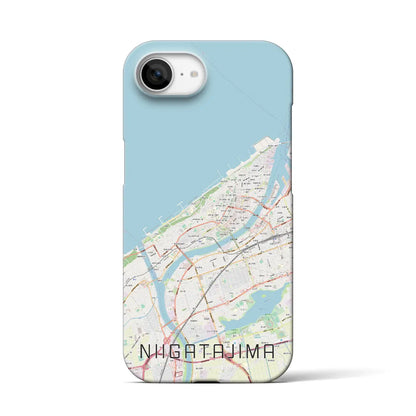 【新潟島（新潟県）】地図柄iPhoneケース（バックカバータイプ）