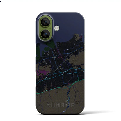 【新居浜（愛媛県）】地図柄iPhoneケース（バックカバータイプ）