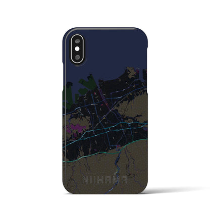 【新居浜（愛媛県）】地図柄iPhoneケース（バックカバータイプ）