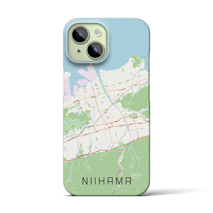 【新居浜（愛媛県）】地図柄iPhoneケース（バックカバータイプ）