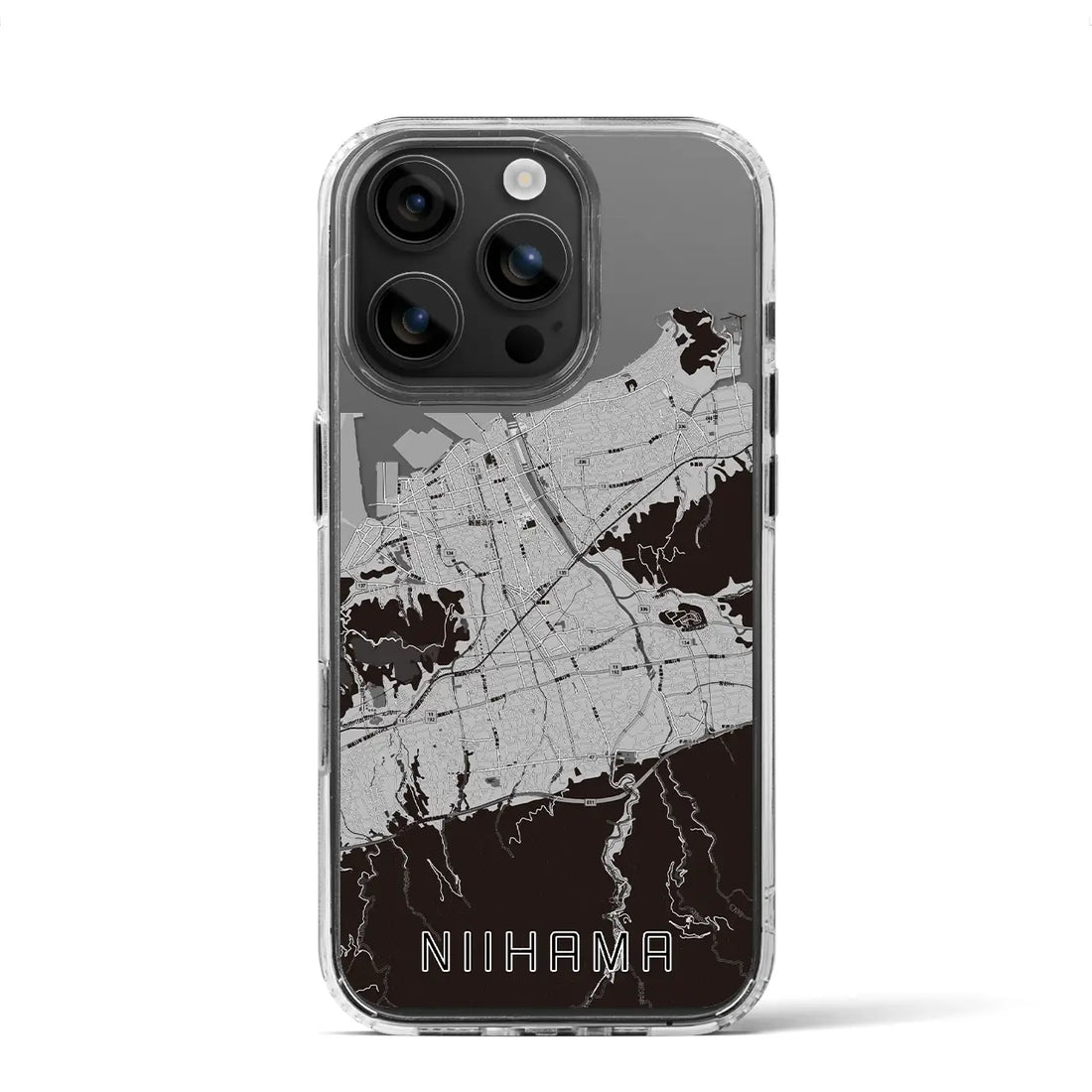【新居浜（愛媛県）】地図柄iPhoneケース（MagSafeタイプ）