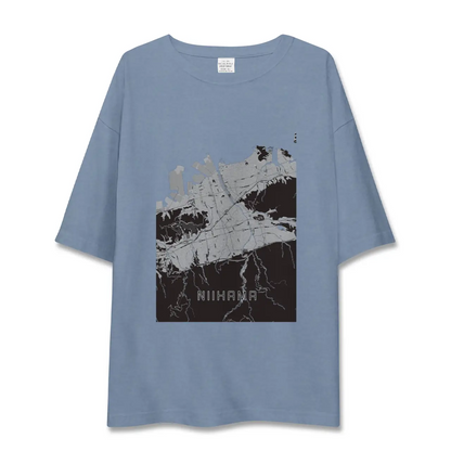 【新居浜（愛媛県）】地図柄ビッグシルエットTシャツ