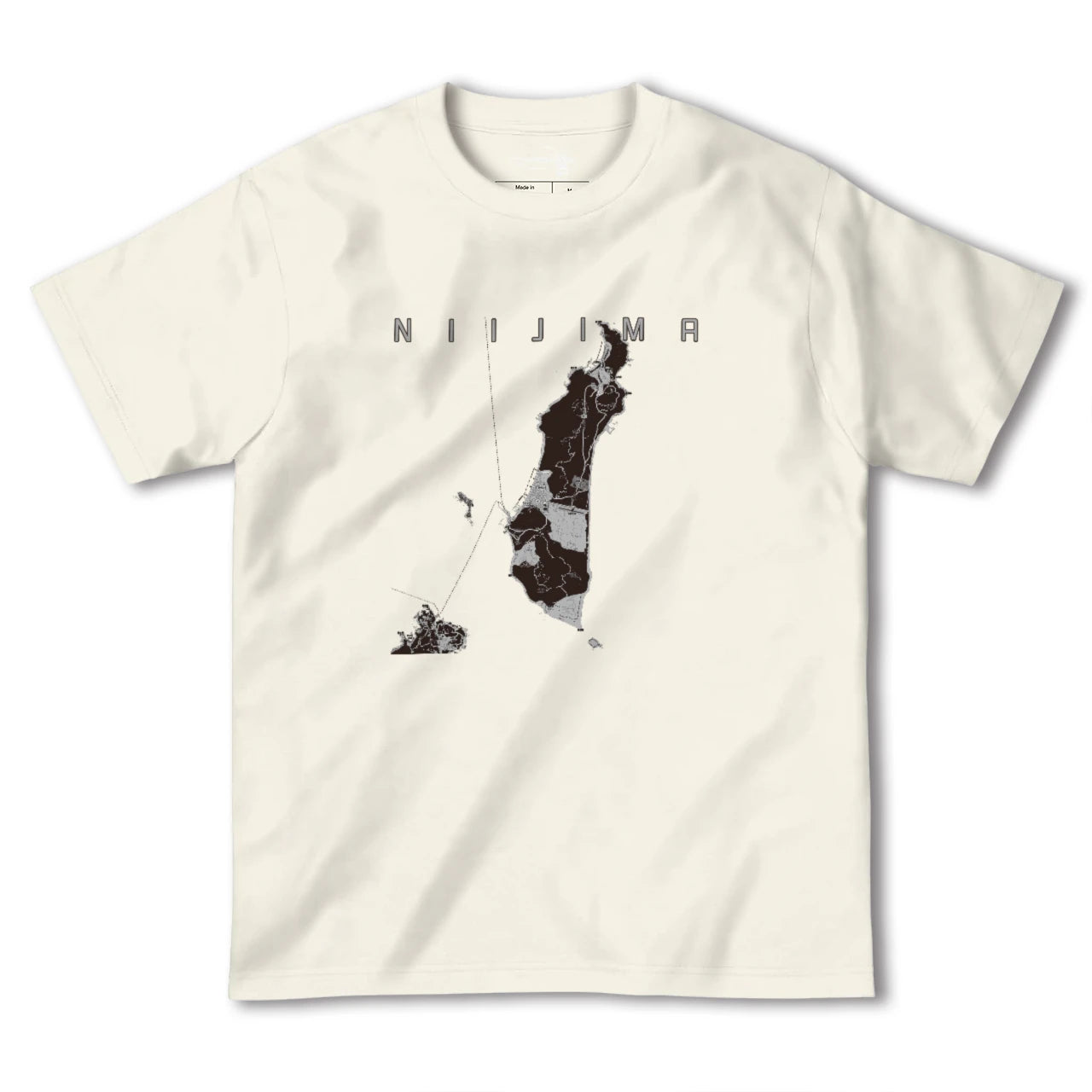 【新島（東京都）】地図柄ヘビーウェイトTシャツ