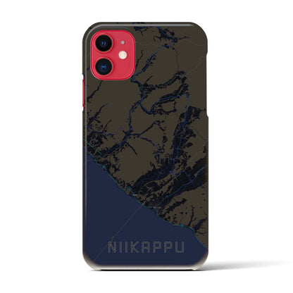 【新冠（北海道）】地図柄iPhoneケース（バックカバータイプ）