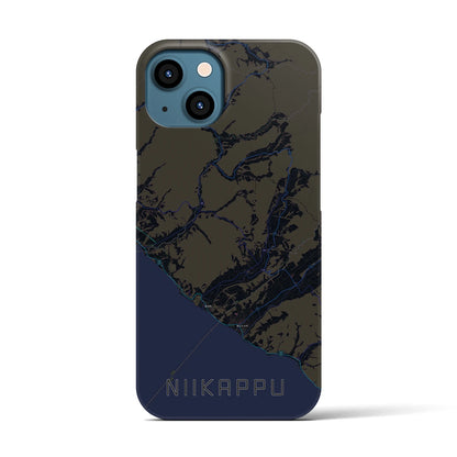 【新冠（北海道）】地図柄iPhoneケース（バックカバータイプ）