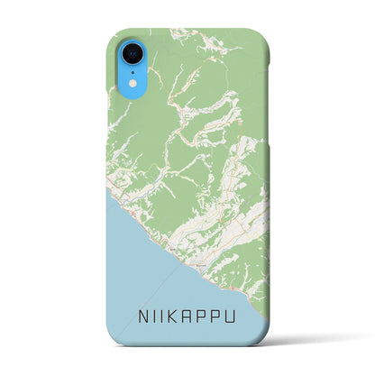 【新冠（北海道）】地図柄iPhoneケース（バックカバータイプ）