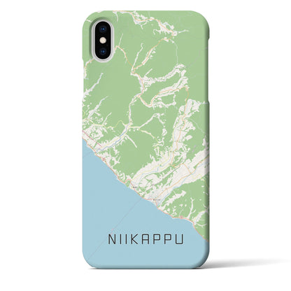 【新冠（北海道）】地図柄iPhoneケース（バックカバータイプ）