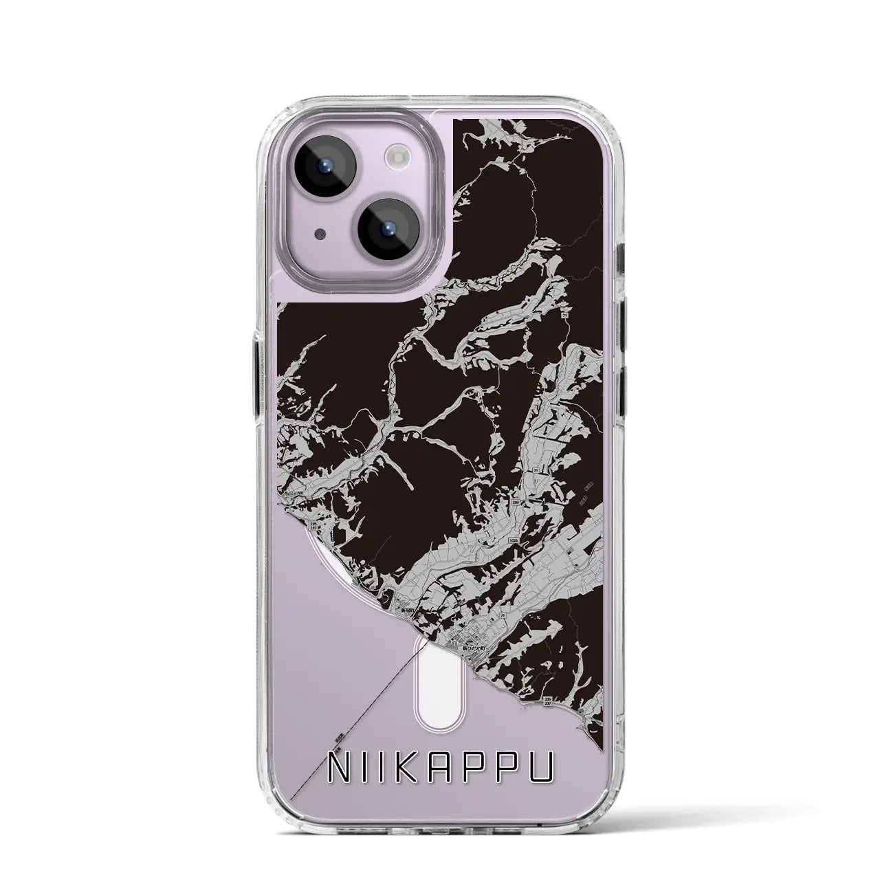 【新冠（北海道）】地図柄iPhoneケース（MagSafeタイプ）