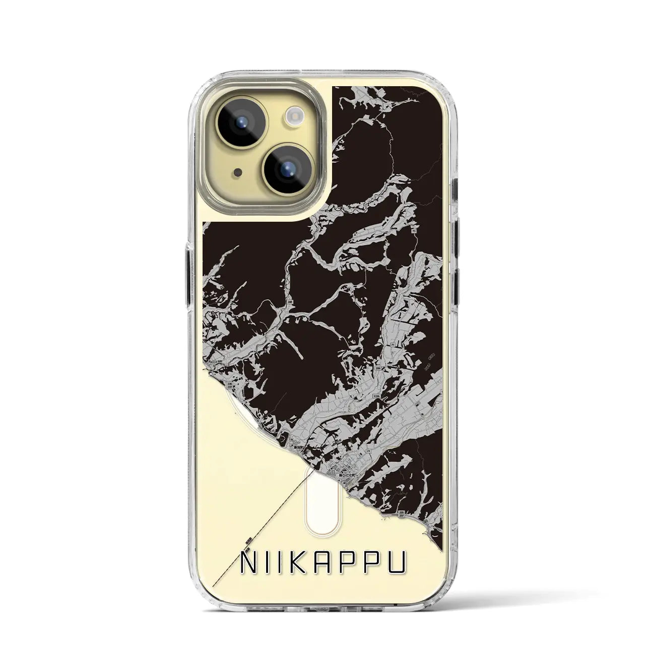 【新冠（北海道）】地図柄iPhoneケース（MagSafeタイプ）