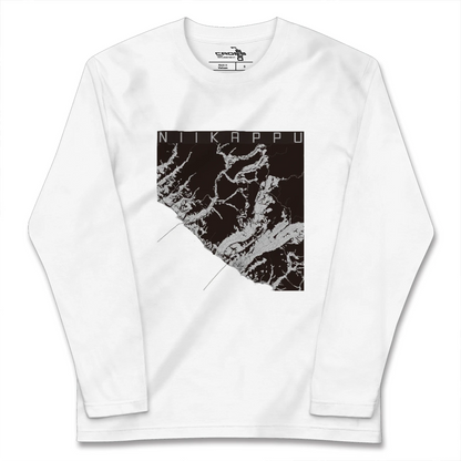 【新冠（北海道）】地図柄ロングスリーブTシャツ