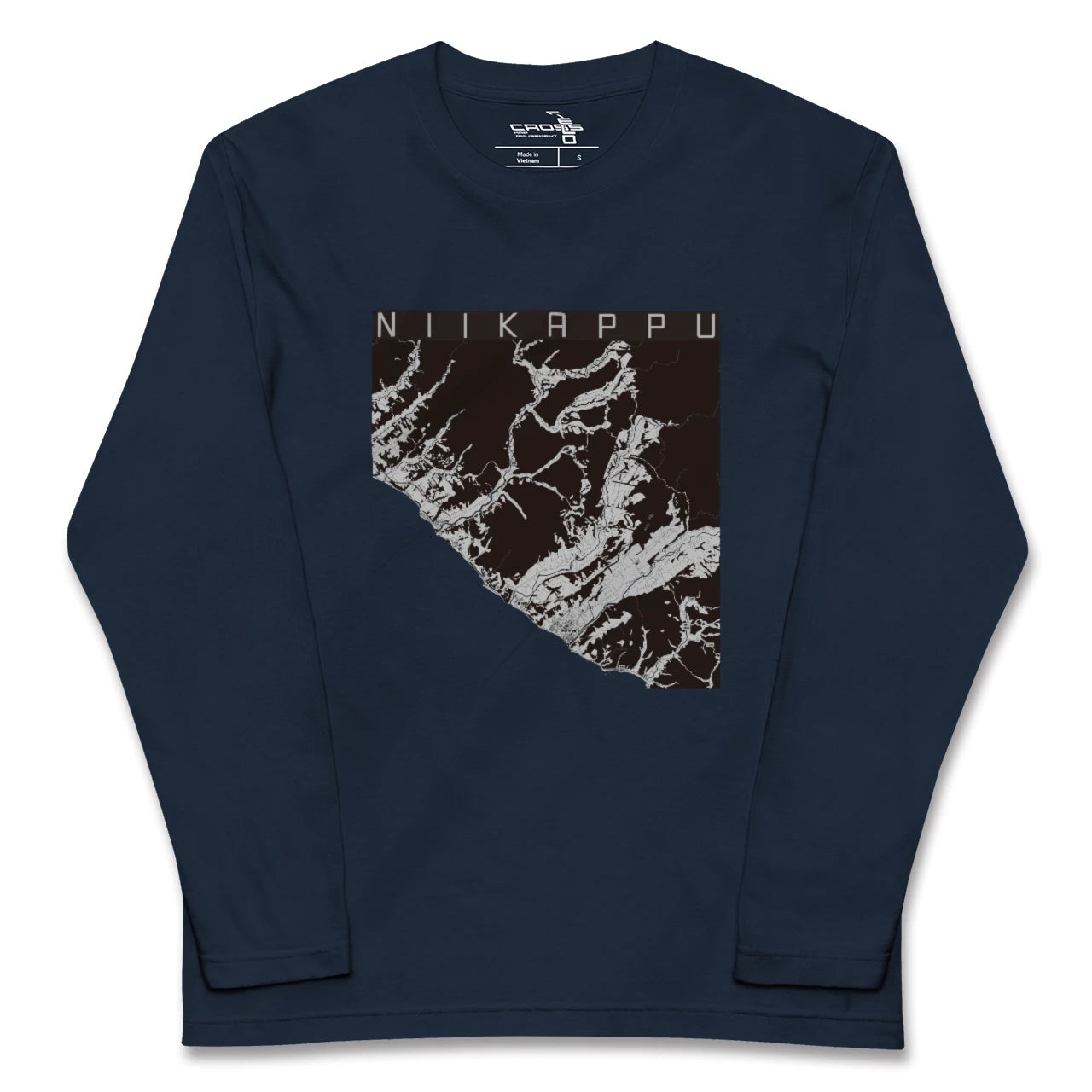 【新冠（北海道）】地図柄ロングスリーブTシャツ