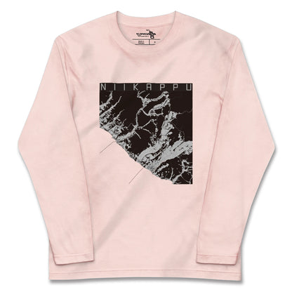 【新冠（北海道）】地図柄ロングスリーブTシャツ