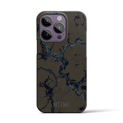 【新見（岡山県）】地図柄iPhoneケース（バックカバータイプ）