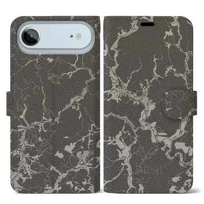 【新見（岡山県）】地図柄iPhoneケース（手帳タイプ）