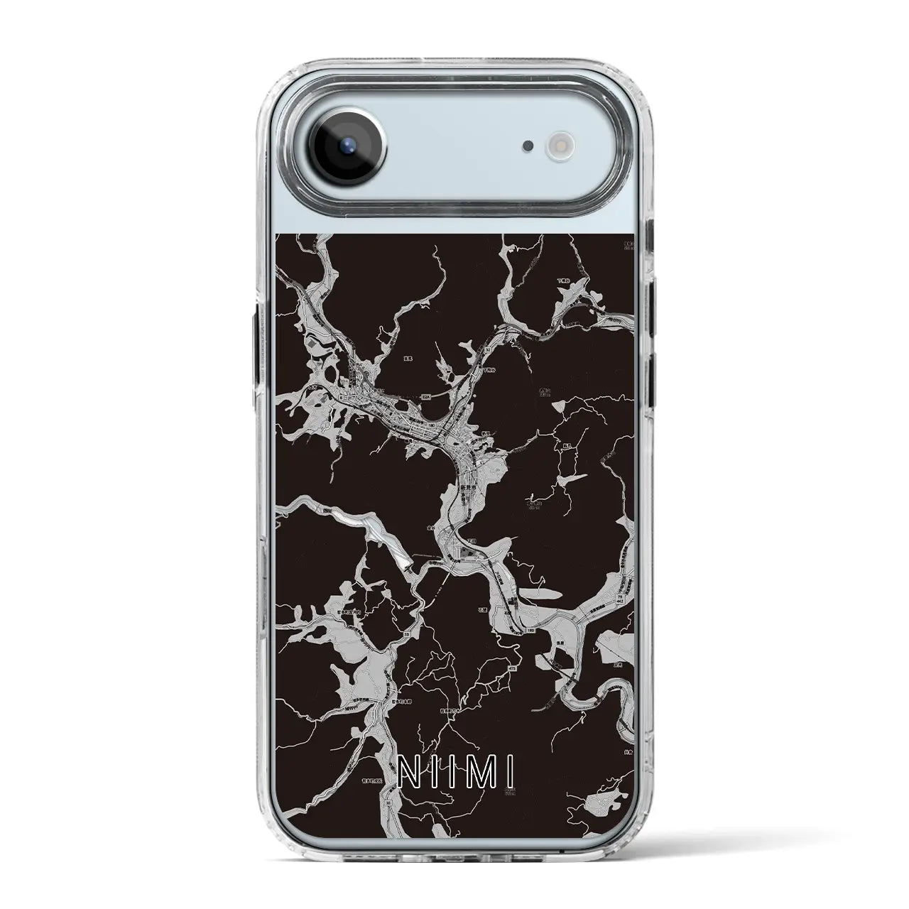 【新見（岡山県）】地図柄iPhoneケース（MagSafeタイプ）