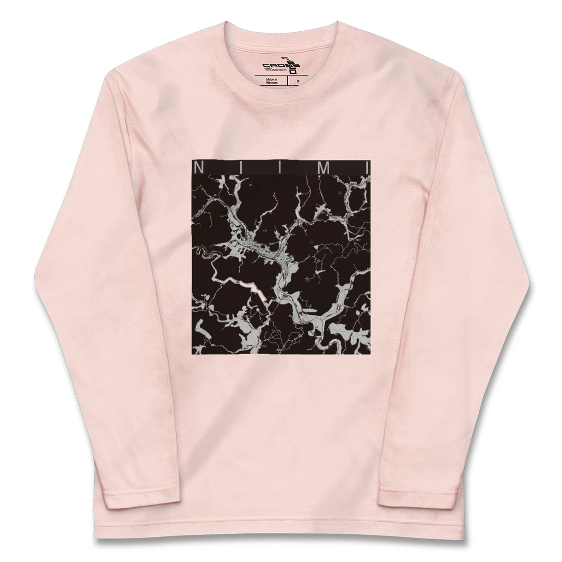 【新見（岡山県）】地図柄ロングスリーブTシャツ