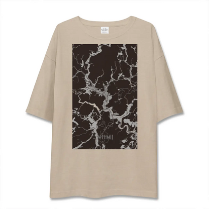 【新見（岡山県）】地図柄ビッグシルエットTシャツ