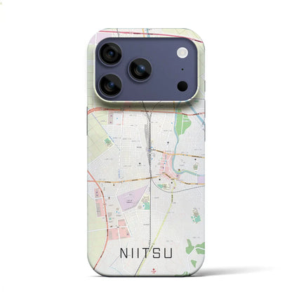 【新津（新潟県）】地図柄iPhoneケース（バックカバータイプ）