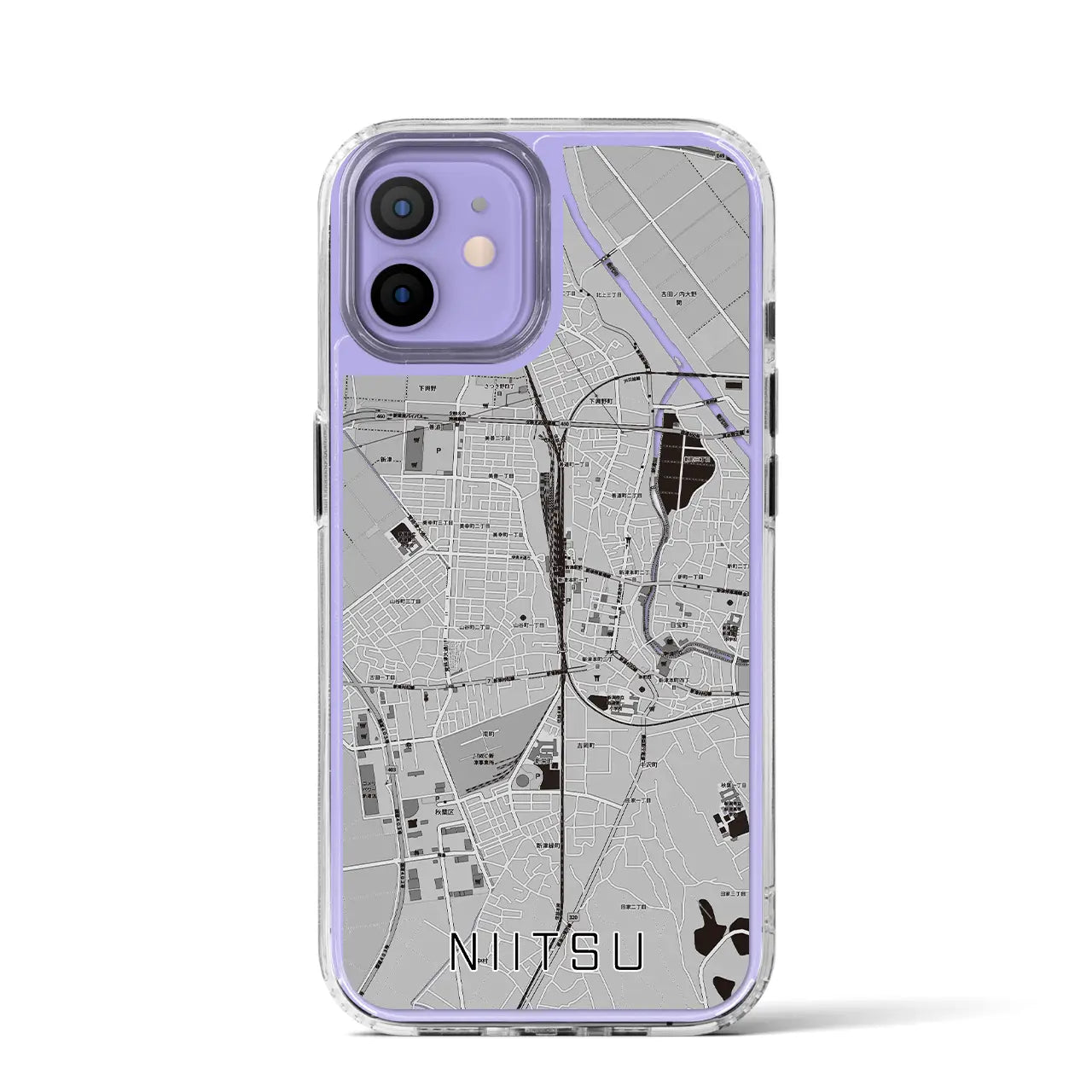 【新津（新潟県）】地図柄iPhoneケース（MagSafeタイプ）