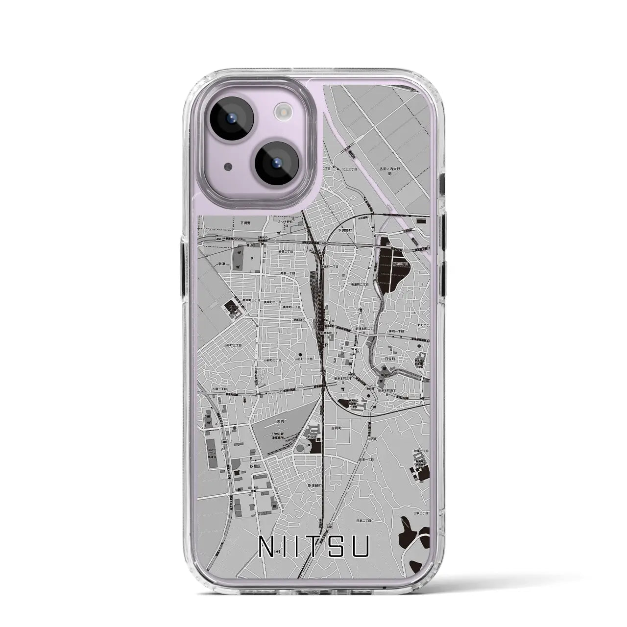 【新津（新潟県）】地図柄iPhoneケース（MagSafeタイプ）